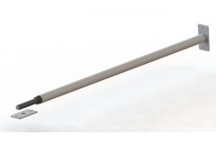 Турник в дверной проем (резьбовой) 77-87см Spektr Sport Прогресс 1, белый