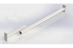 Турник в дверной проем (раздвижной) 75-90см Spektr Sport Телескоп 2, белый