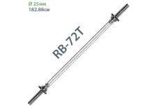 Гриф с гайками хромированный (d 25) 180см Sportex RB-72T